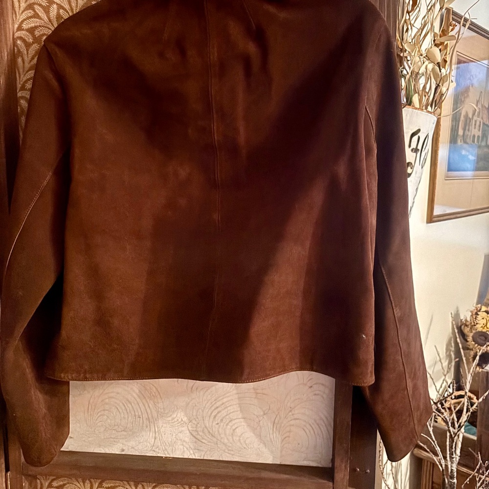 Never worn Madewell boxy cropped suede jacket - Picture 3 of 6